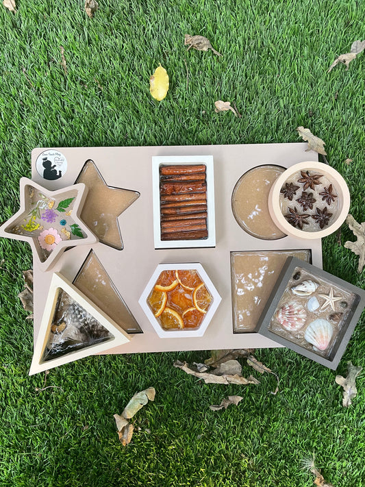 Sensory Stack and Match Shape Puzzles