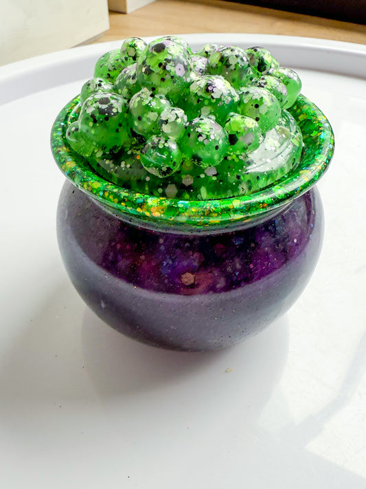 Bubbling cauldron - black bubbles (not green) - slight imperfect