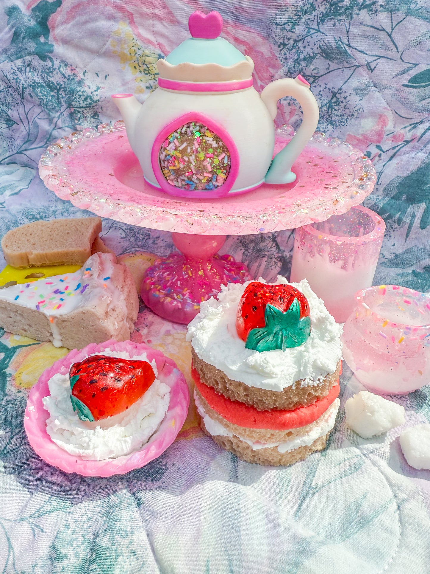 A Very Summery Garden Party Tea Set