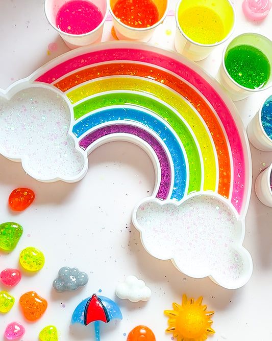 Rain or Shine Rainbow Tinker Tray