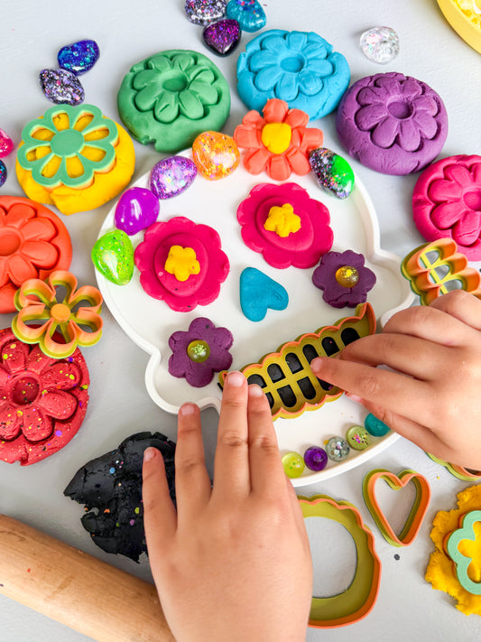 Sugar Skull Playdough Set Día de los muertos