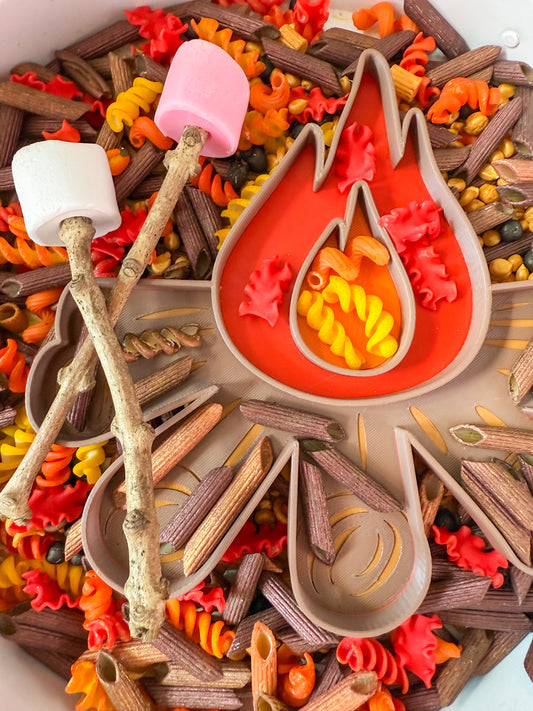 Bonfire Play Set and Sensory Tray