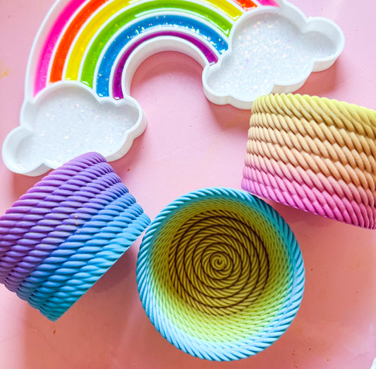 Rainbow Rope Sensory Bowls