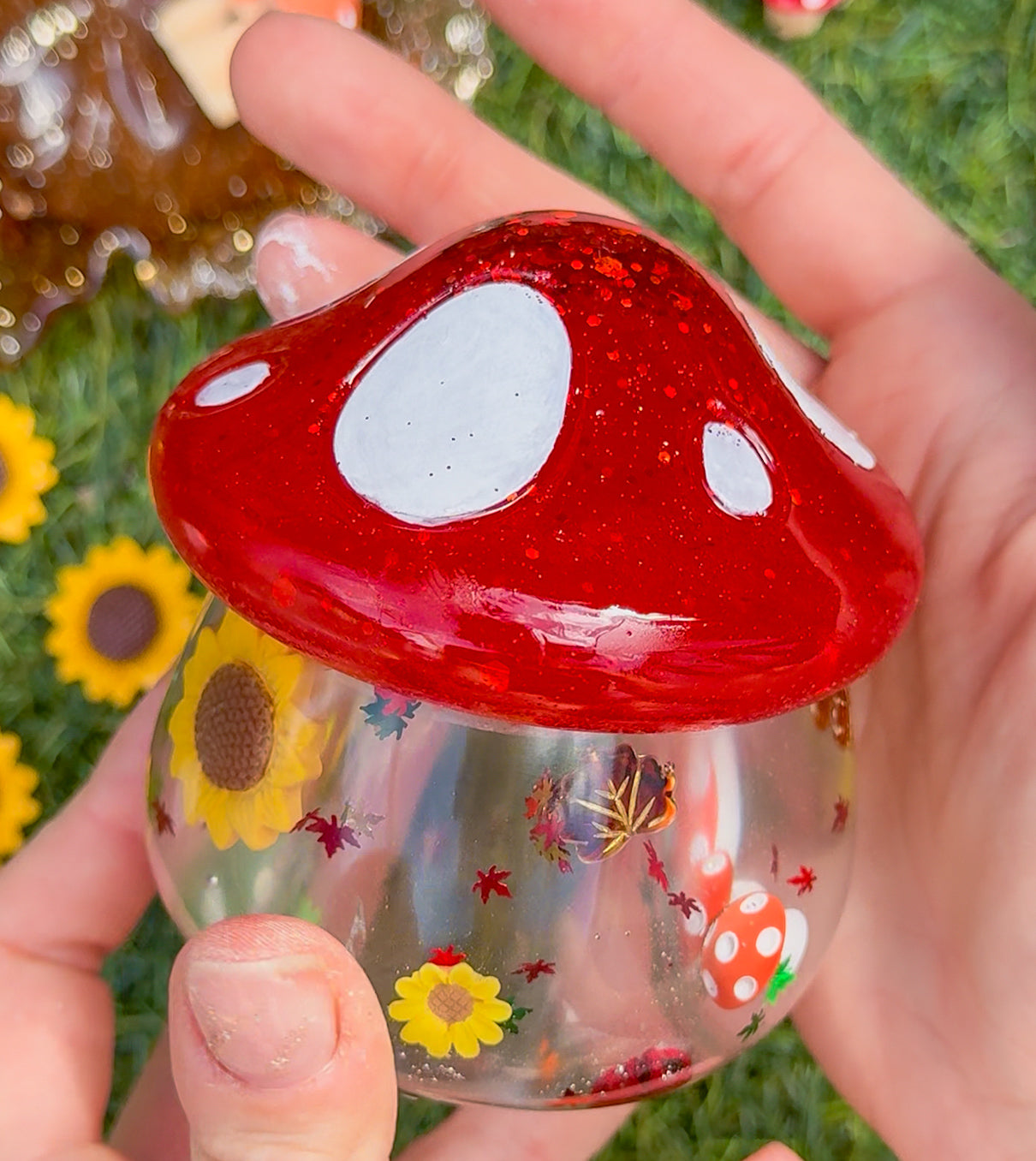 Mushroom & Toadstool Magical Trinket Jar