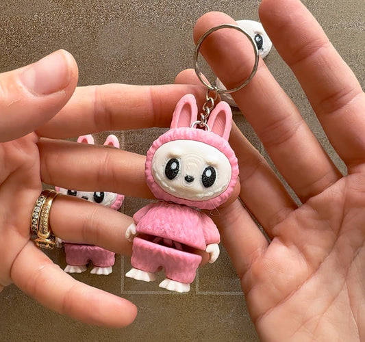 Monster flexi wiggly keyring