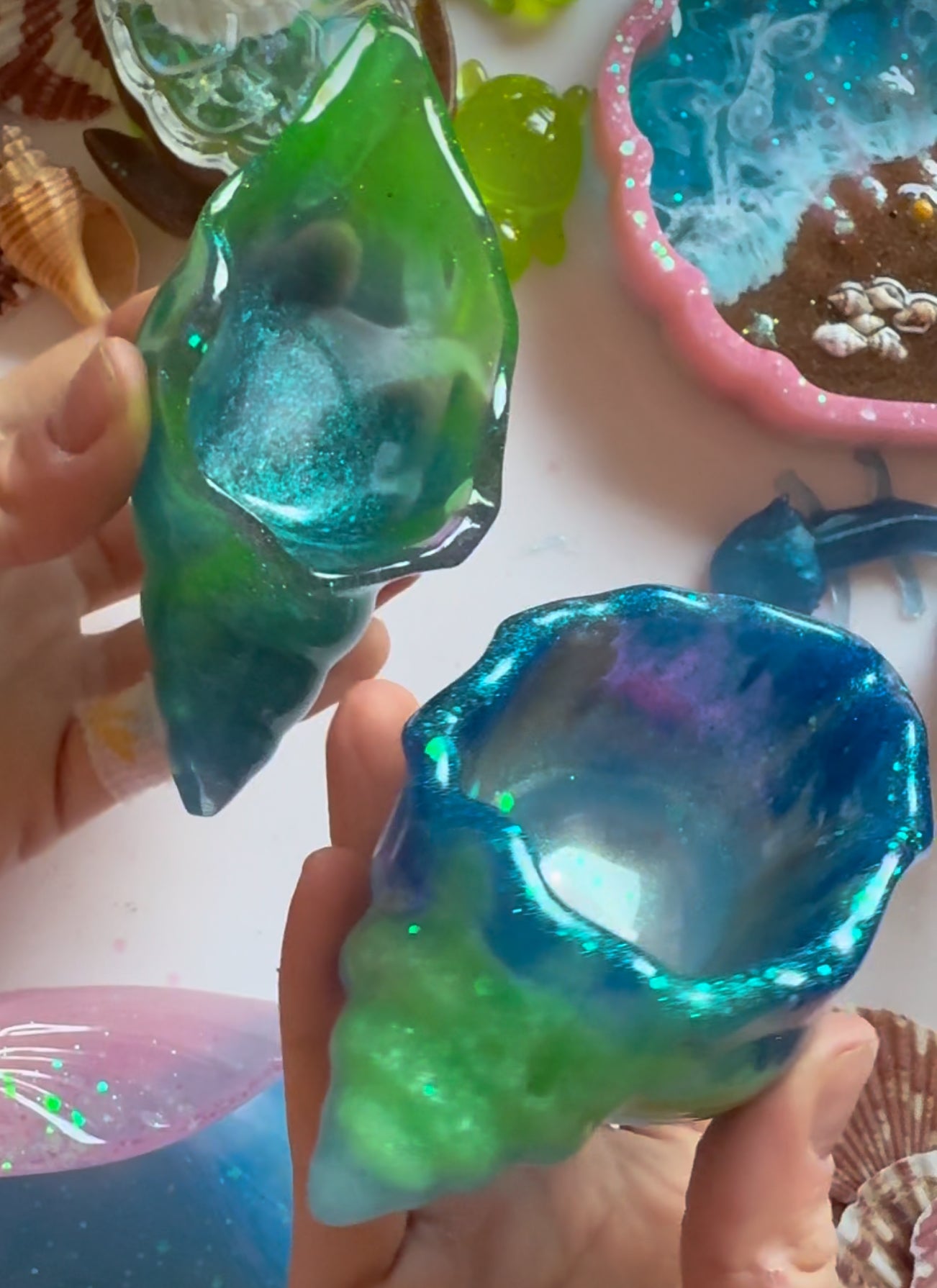 Blue Lagoon Theme Scoopy Shell Bowl