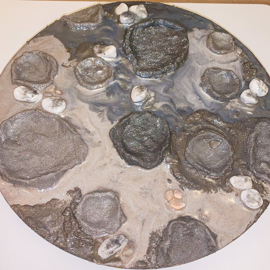 Moon Surface Playbase Diorama Sensory Play Landscape Small World 35cm