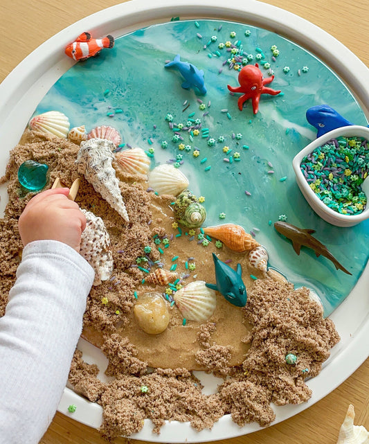 Ocean Playbase Diorama Sensory Play Landscape Small World 35cm