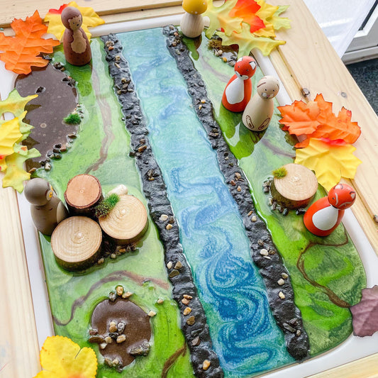 Woodland Themed Resin Tray for Flisat Table