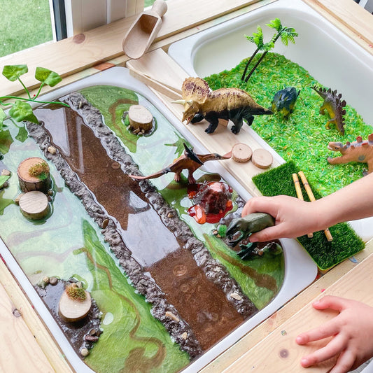 Dinosaur Themed Resin Tray for flisat table