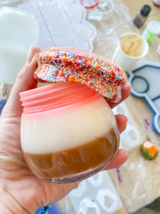 Ice Cream Resin Mixing Potion Jar Set