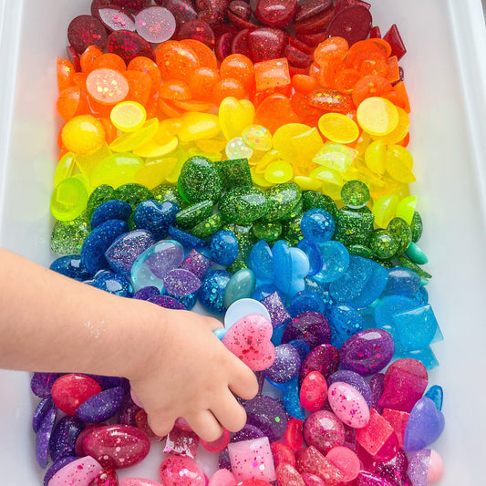 Glitter Resin Gemstones
