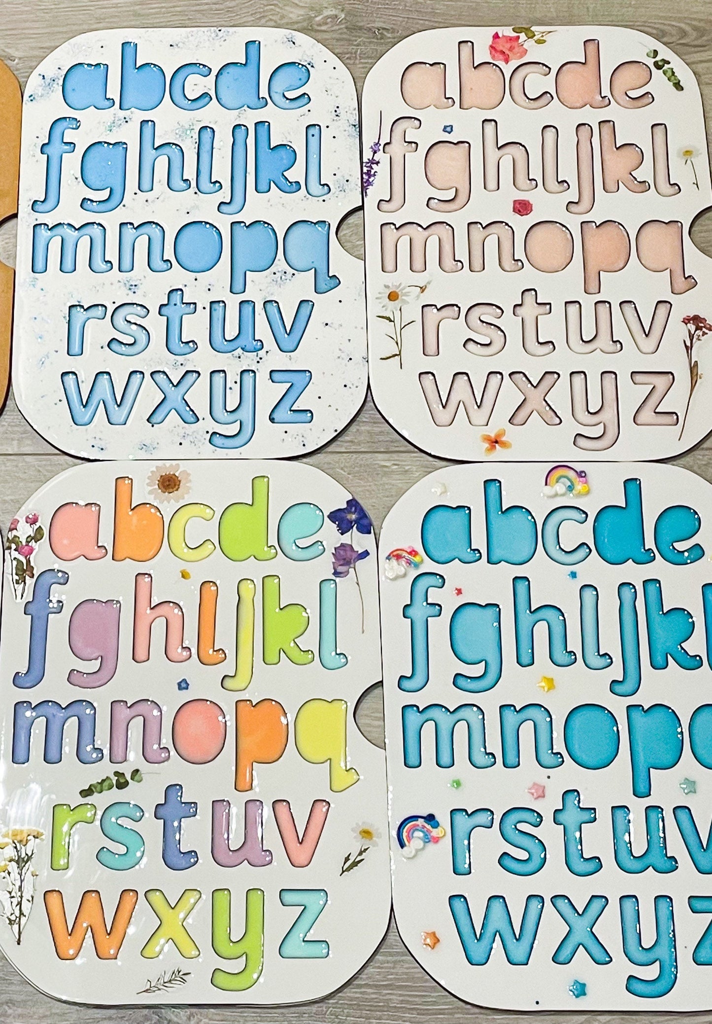 White Customised Number Trays for Flisat Table, literacy maths phonics reading writing counting