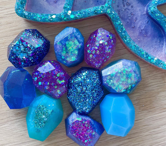 Mermaid Ocean Themed Chunky Sensory Gems