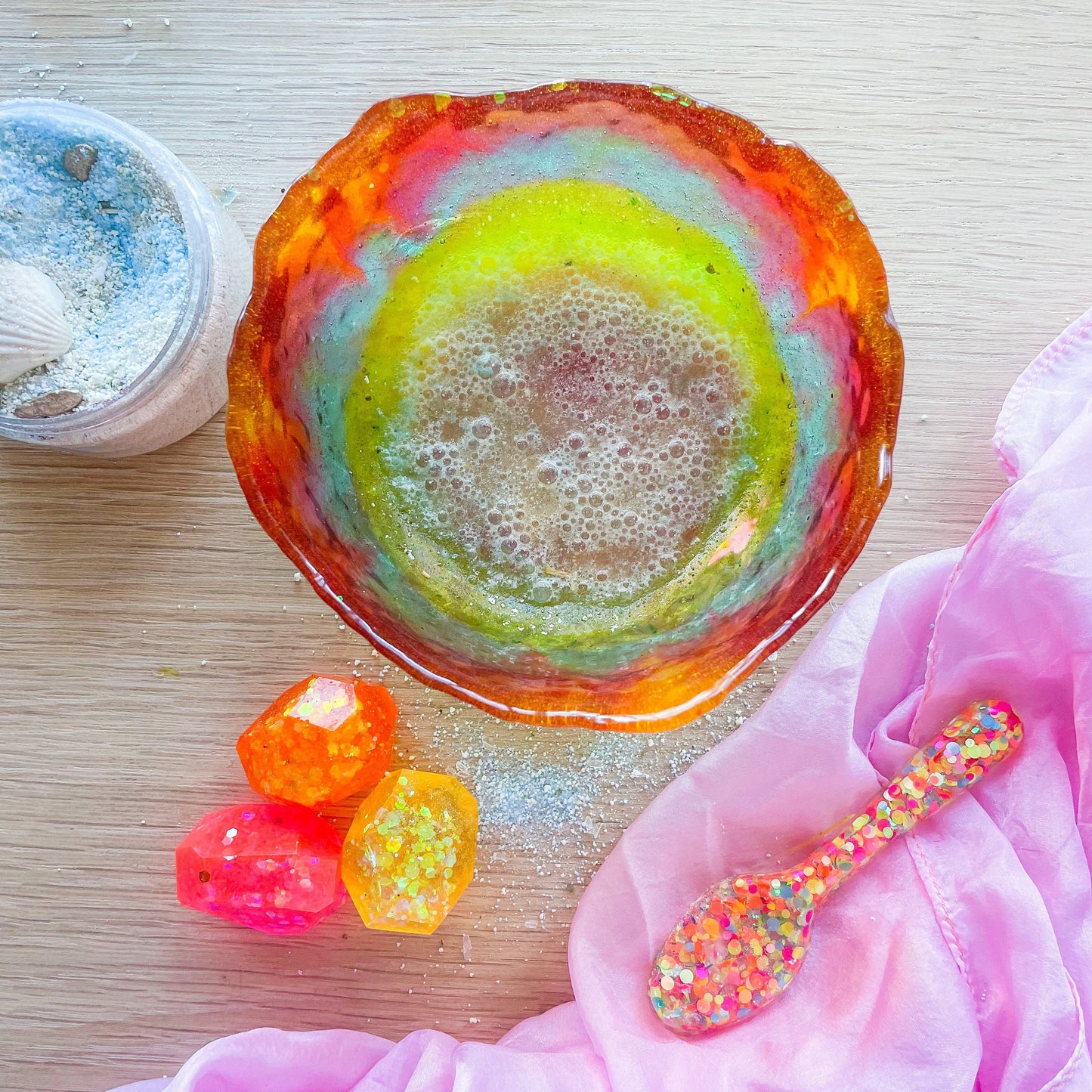 Rainbow Scoop and Bowl Sensory Set