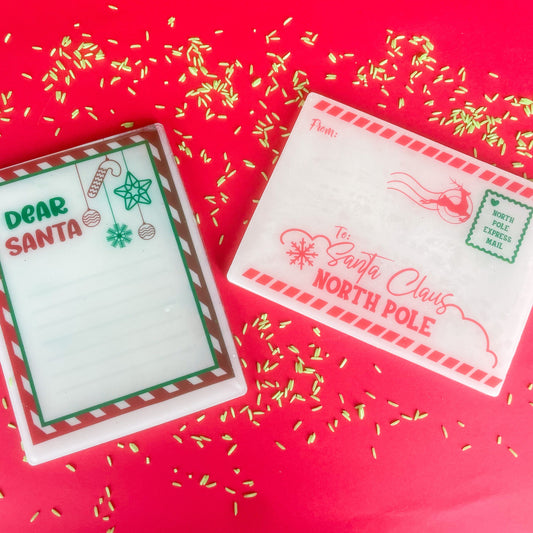 Wipeable Letter to Santa Blank Toys Children Toddlers Play Small World Pretend Imaginative