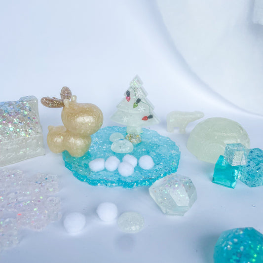 Winter Wonderland Sensory Set Toys Children Toddlers Play Small World Pretend Imaginative