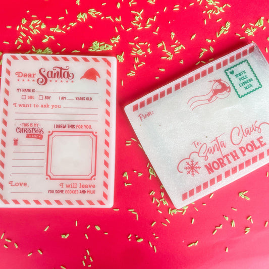Wipeable Letter to Santa Toys Children Toddlers Play Small World Pretend Imaginative
