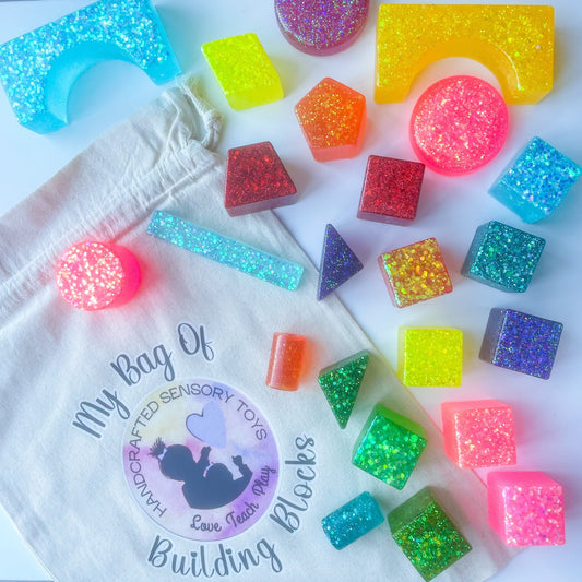 Rainbow Themed Building Blocks