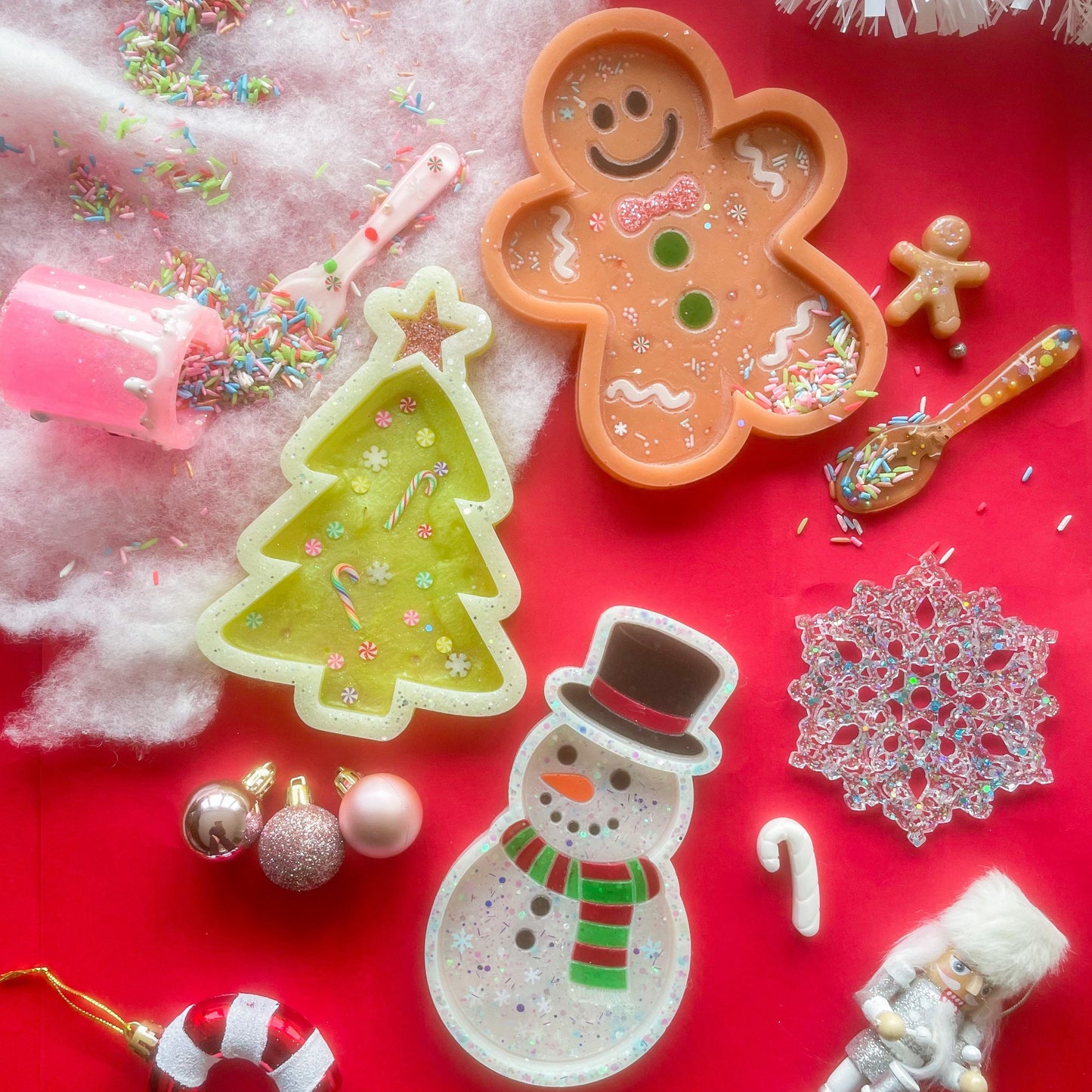 Christmas Themed Sensory Play Trays