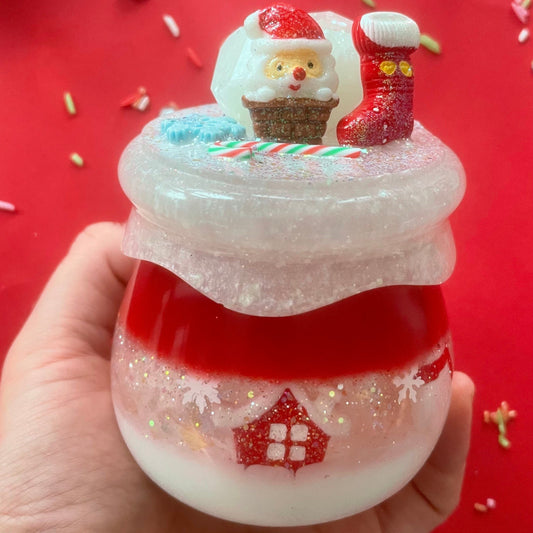 Christmas Themed Traditional Trinket Jar