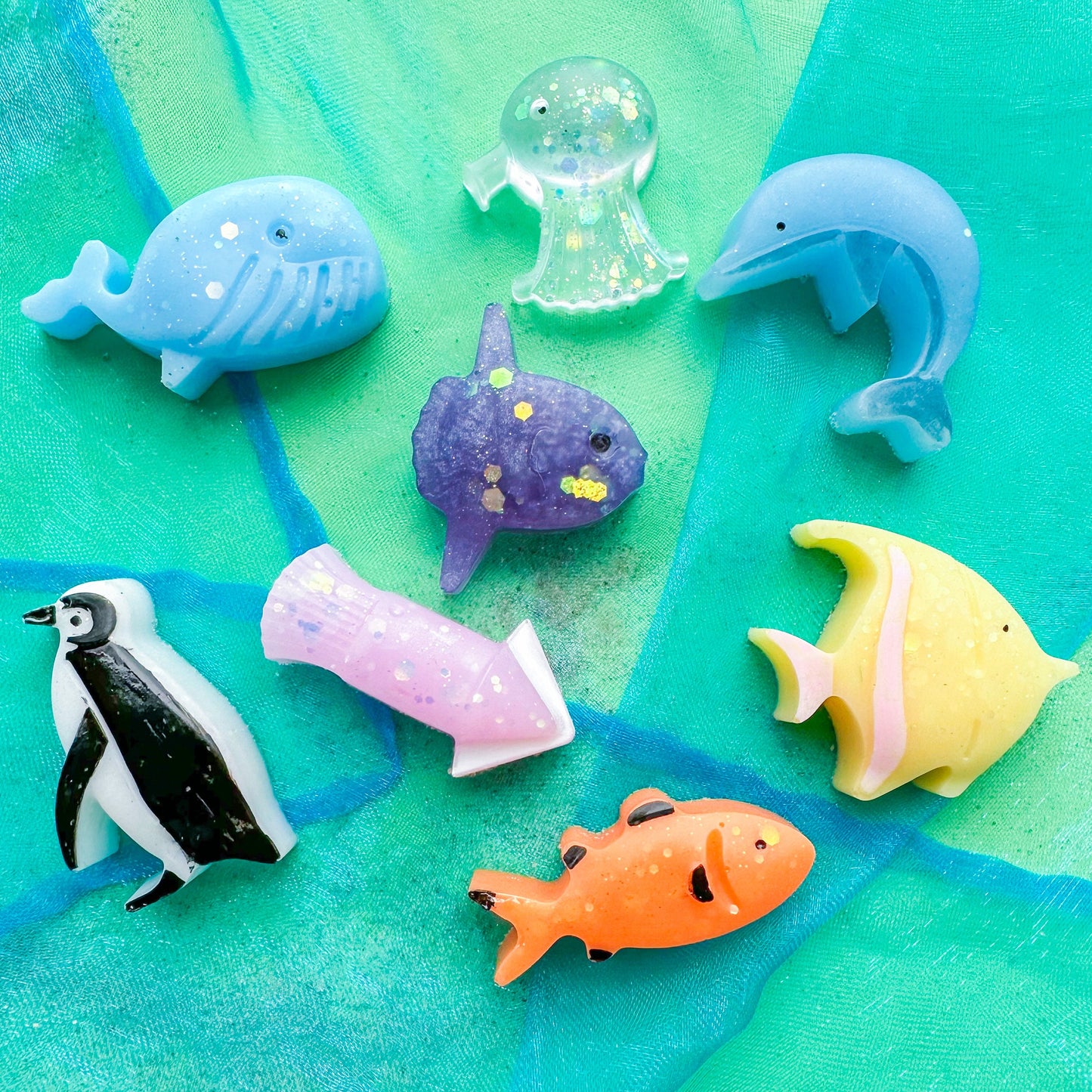 Resin Sealife Animals Set of 8