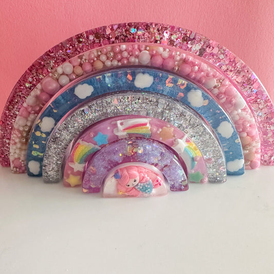 Fairytale Theme Magic Resin Rainbow Stacker