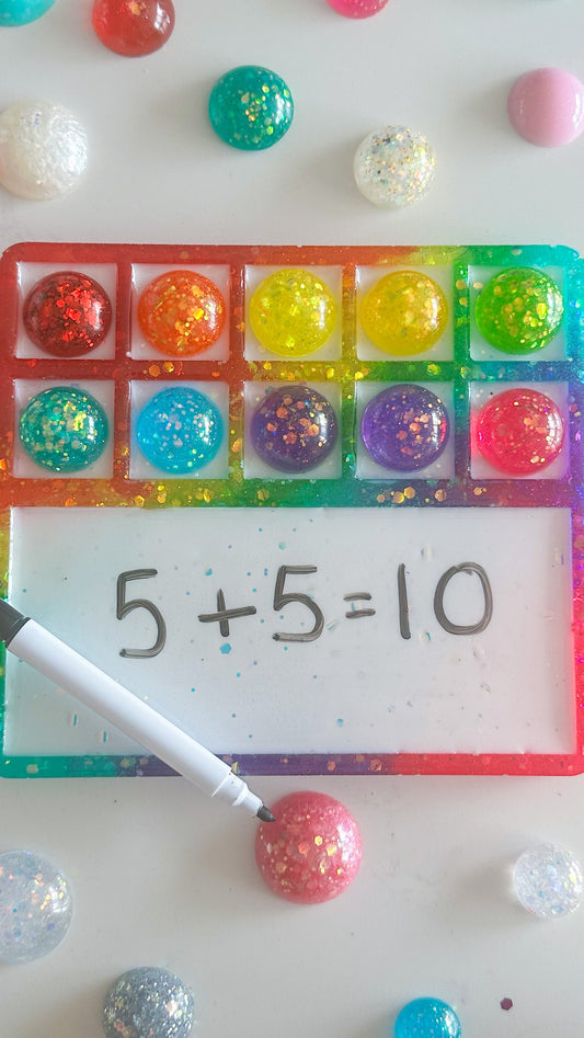 Maths Tens Frame with Counters