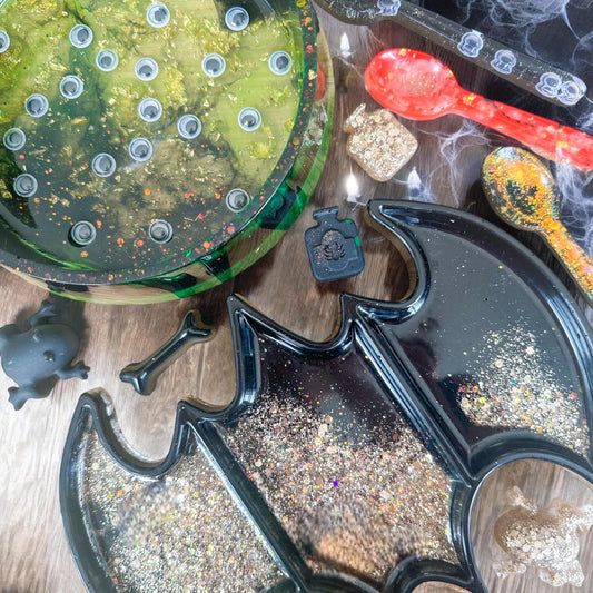 Halloween Bat & Monster Sensory Trays