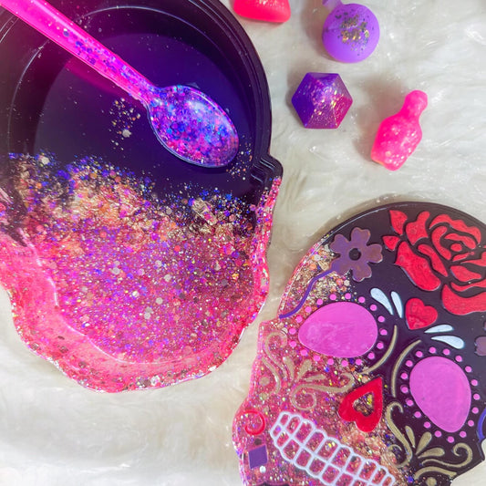 Halloween Day of the Dead Skull Tray