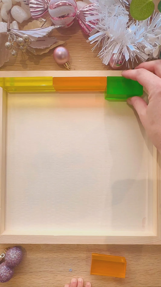 Rainbow Resin Building Blocks