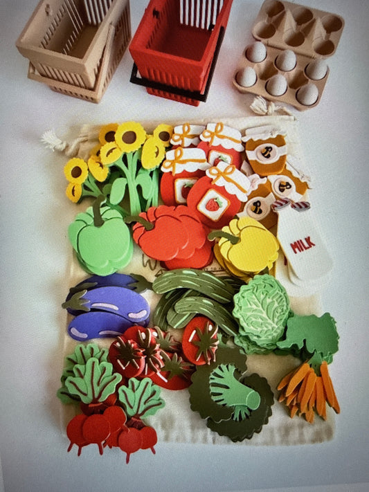 Custom veg and recycling loose parts