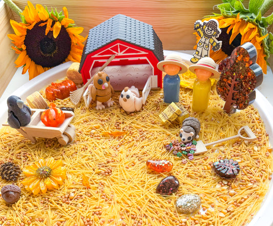 Harvest & Hay-bales Small World Sensory Kit