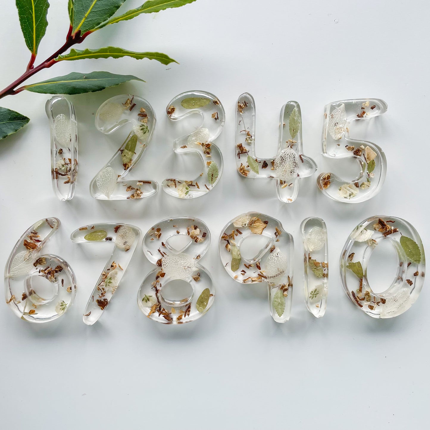 Child Friendly Rainbow Resin Numbers 1-10 XL and Regular Size