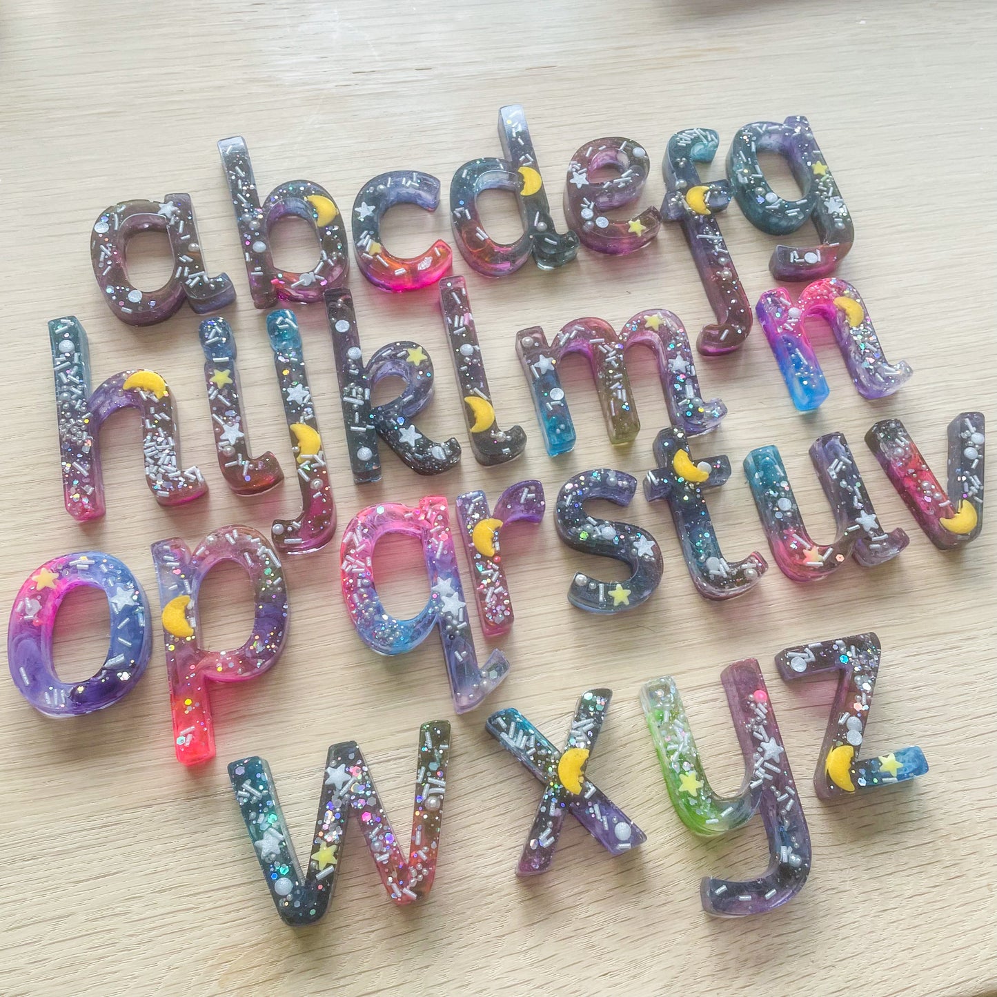 Space themed letters