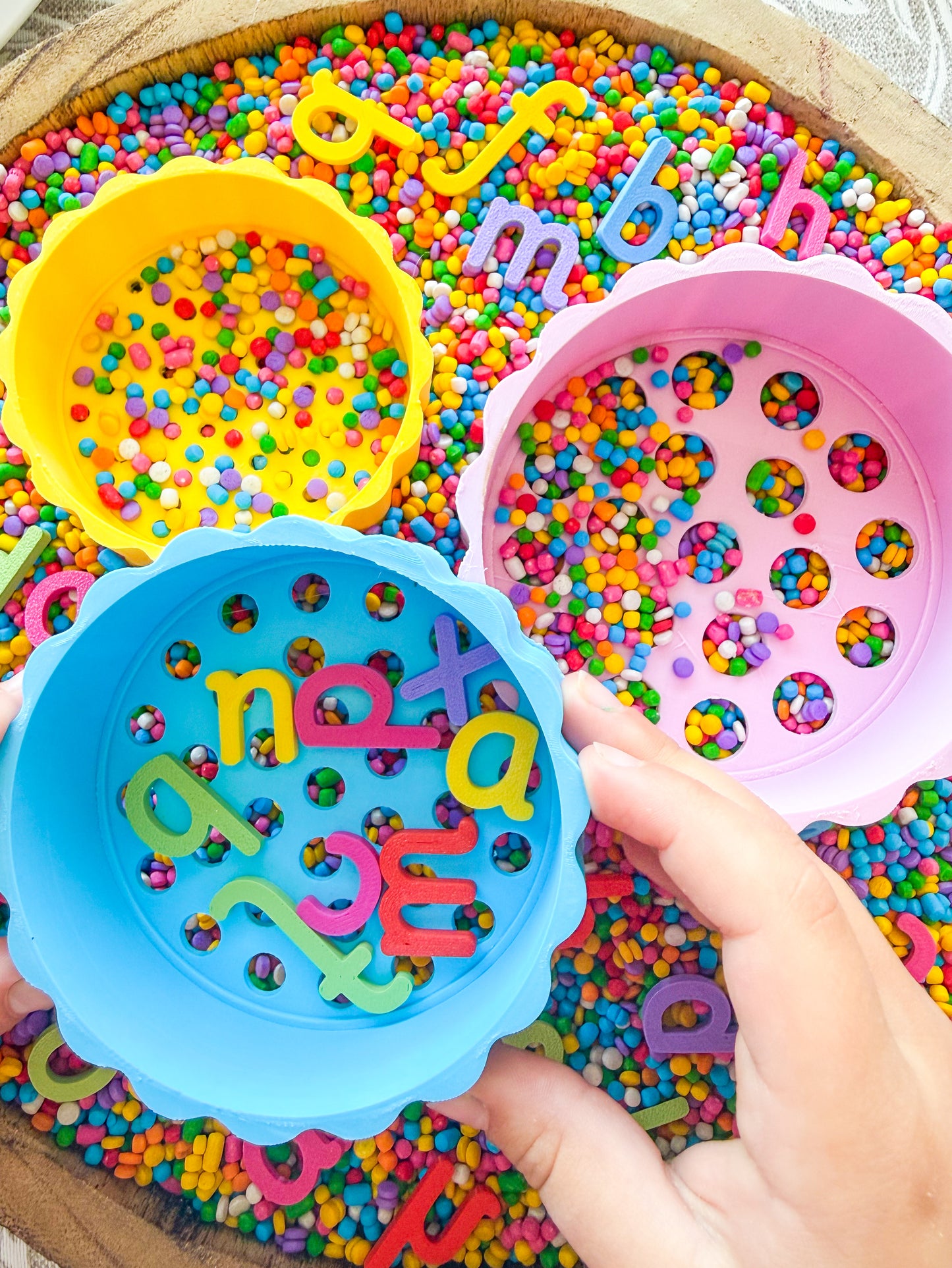 Alphabet Extra Ordinary Rainbow Cous Cous Sensory Mix