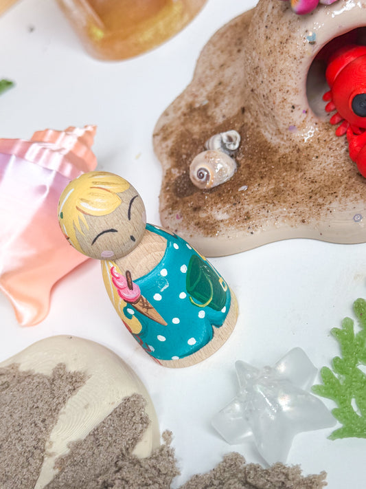 Seaside Peg Doll by MuckyDucky