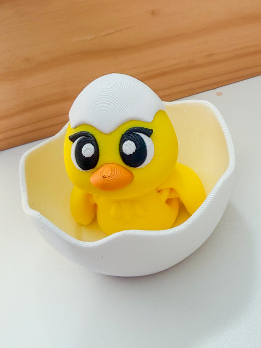 Wiggly Chick in an egg set