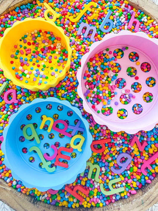 Alphabet Extra Ordinary Rainbow Cous Cous Sensory Mix