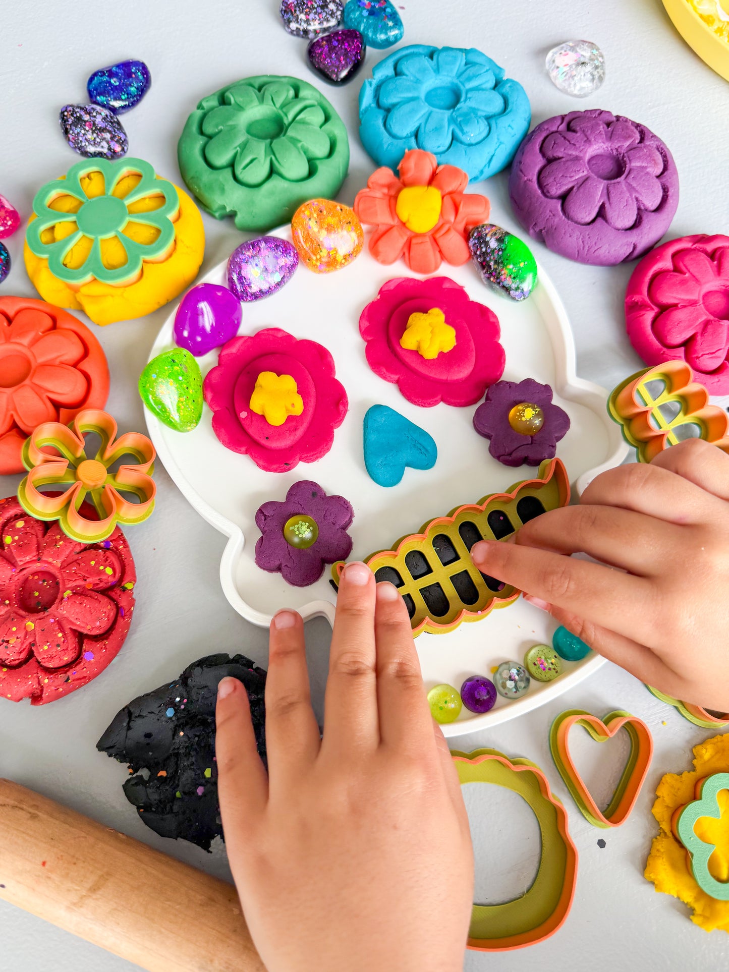 Sugar Skull Playdough Set Día de los muertos