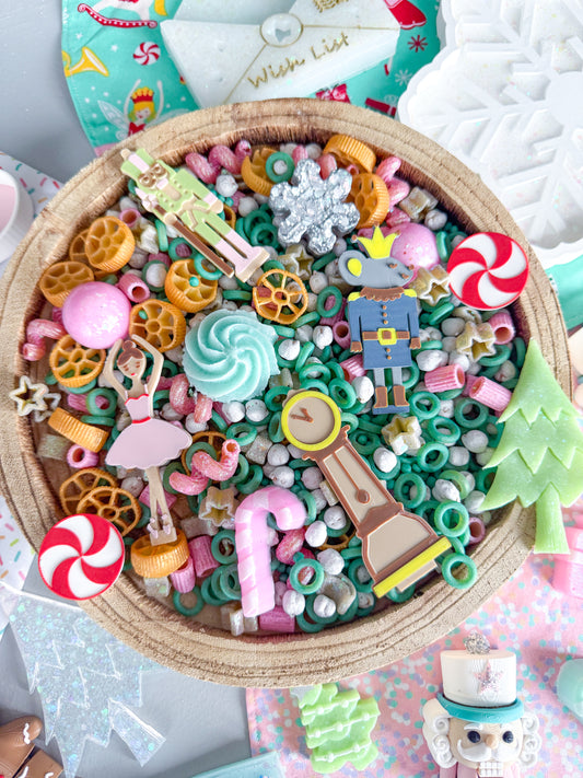 Extraordinary Nutcracker Sensory Play Tray Mix