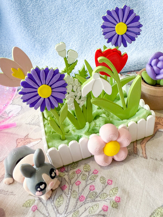 Hoppy Bunny and Flower Meadow Set