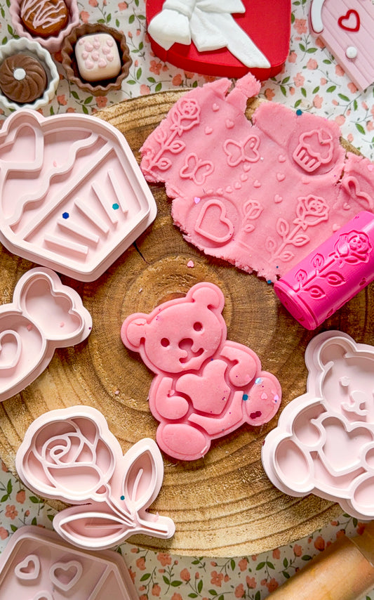 Sweetheart playdough cutter & roller set