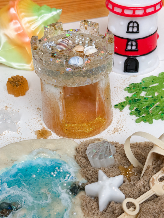 Glittery Sandcastle Pot