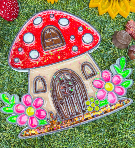 Enchanted Mushroom Cottage Tinker Tray