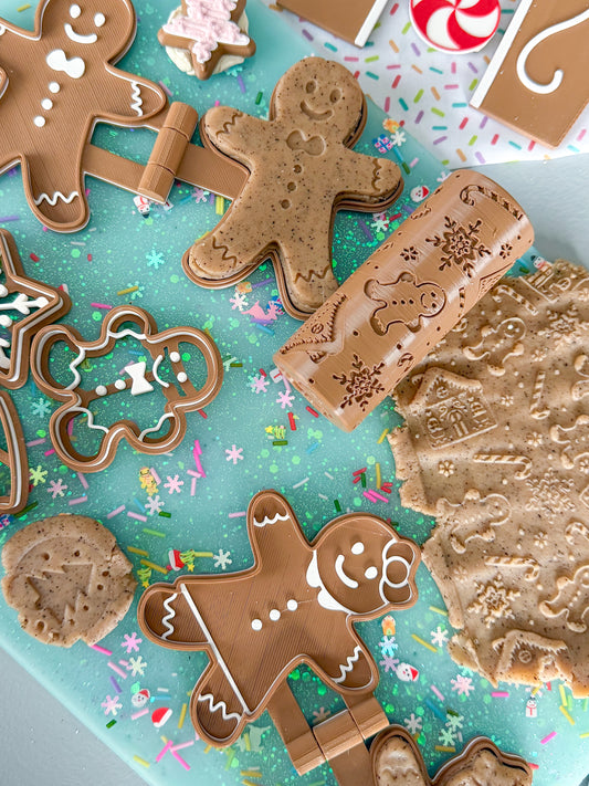 Gingerbread Playdough Press Moulds