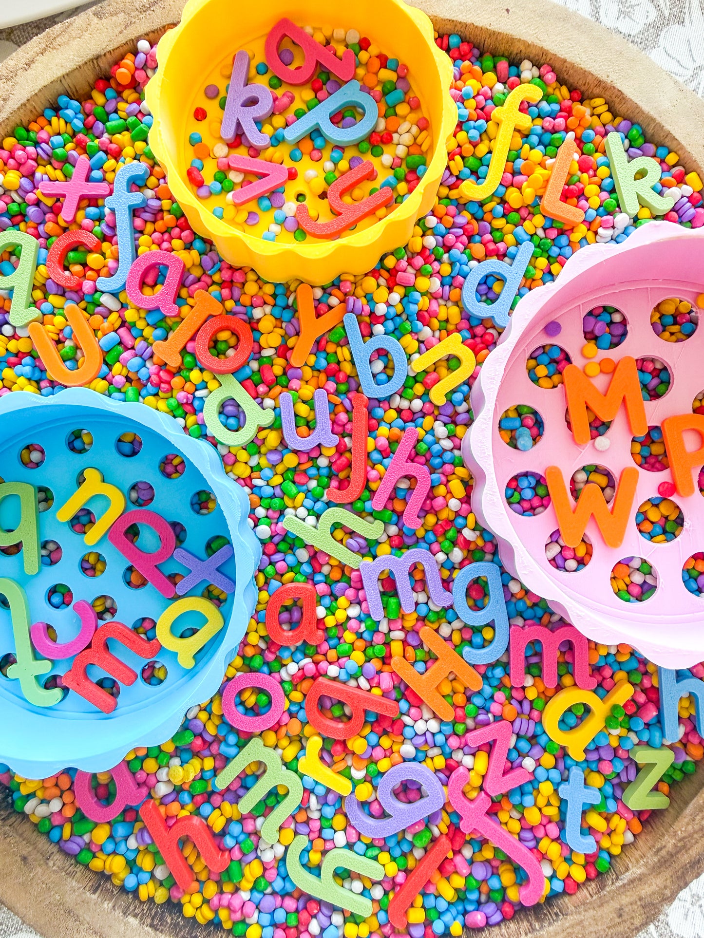 Alphabet Extra Ordinary Rainbow Cous Cous Sensory Mix