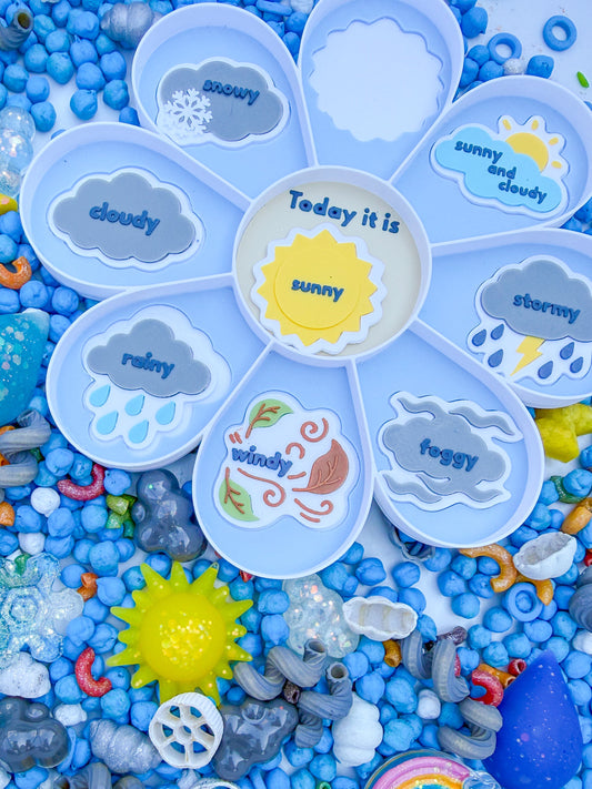 Weather chart play tray puzzle ☀️🌨️