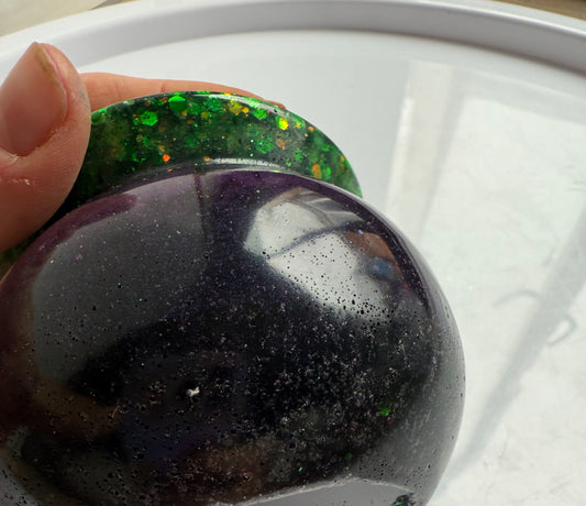 Bubbling cauldron - black bubbles (not green) - slight imperfect