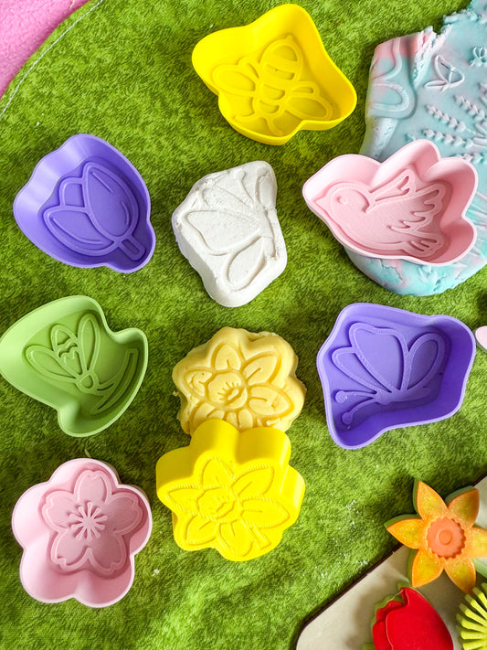Spring Dough and Sand Moulds by Inniko Designs